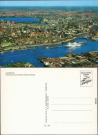 Ansichtskarte Hamburg Panorama Vom Hafen Richtung Stadt 1985 - Autres & Non Classés