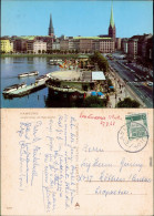 Ansichtskarte Hamburg Jungfernstieg Und Alsterpavillon 1963 - Autres & Non Classés