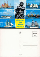Ansichtskarte Bremerhaven Segelschiffe/Segelboote 1985 - Bremerhaven