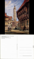 Braunschweig Künstlerkarte: Aquarell Von C. Uhde "Hinter Der Alten Waage" 1985 - Braunschweig