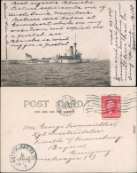 Vintage Foto Postcard   US Marineschiff, Patriotika Militaria USA 1907 - Guerra