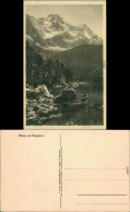 Ansichtskarte Garmisch-Partenkirchen Eibsee Mit Zugspitze Und Boot 1932 - Garmisch-Partenkirchen