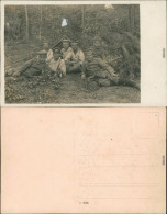Foto  Soldaten: Gruppenbilder/Soldatengruppe - Biwak 1916 Privatfoto - Sonstige & Ohne Zuordnung