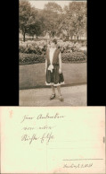 Soziales Leben - Frauen - Mädchen Junge Frau Im Sonntagskleid 1924 Privatfoto - Personnages