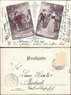  Glückwunsch / Grusskarten: Allgemein - Abschied - Überraschung 1899 - Other & Unclassified