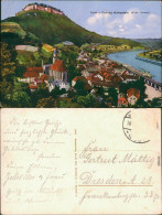 Königstein (Sächsische Schweiz) Festung Königstein - Coloriert 1915 - Königstein (Sächs. Schw.)