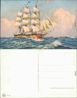 Ansichtskarte  Segelschiff - Gemälde 1922 - Sailing Vessels