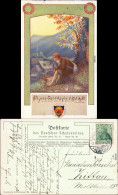 Ansichtskarte  Liedkarten - Du Einem Kühlein Grunde 1912 - Musique
