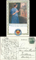 Ansichtskarte  Liedkarten - Es Ritten Drei Reiter Zum Tore Hinaus 1912 - Música