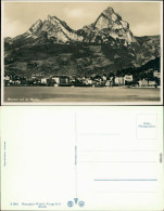 Brunnen SZ-Ingenbohl Blick Auf Den Ort Mit Bergpanorama "Mythen" 1932 - Other & Unclassified
