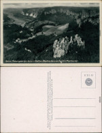 Ansichtskarte _Sachsen Luftbild Von Rathen, Bastei, Gammering 1932 - Sonstige & Ohne Zuordnung