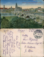 Innere Altstadt-Dresden Augustusbrücke / Friedrich August Brücke  1916 - Dresden