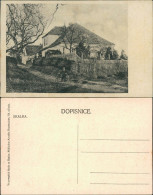Postcard Stein-Eger Skalka Cheb Mann Mit Fahrrad Vor Dem Haus 1935 - Czech Republic