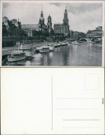 Ansichtskarte Innere Altstadt-Dresden Dampfschiff - Landungsplatz 1932  - Dresden