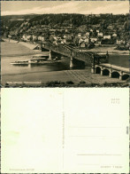 Rathmannsdorf (Sachsen) Blick Auf Die Stadt, Brücke, Dampfer 1958 - Rathmannsdorf (Sachsen)