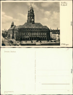 Ansichtskarte Innere Altstadt-Dresden Neues Rathaus 1940 - Dresden