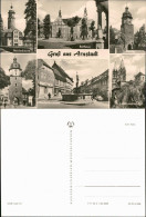 Arnstadt Neideckturm, Riedtor, Rathaus, Hopfenbrunnen, Neutor, Kirche 1980 - Arnstadt