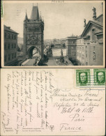 Postcard Prag Praha Alstädter Torbrücke 1934  - Tschechische Republik
