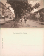 Postcard Marienbad Mariánské Lázně Bahnhofstraße 1913  - Tschechische Republik