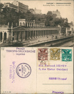 Postcard Karlsbad Karlovy Vary Mühlbrunn-kolonejo 1925 - Tschechische Republik
