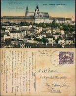 Postcard Prag Praha Stadt Und Hradschin 1922  - Tschechische Republik