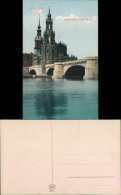 Dresden Hofkirche Und Augustusbrücke / Friedrich August Brücke 1907 - Dresden