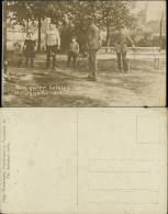 Ansichtskarte  Kinder Und Soldaten Beim Kegeln Kriegsjahr 1.WK 1915  - War 1914-18