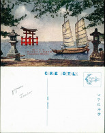 Hatsukaichi-shi 廿日市市 厳島神社/Itsukushima-Schrein Und Segelschiff 1950 - Andere & Zonder Classificatie