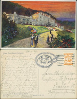 Ansichtskarte Wien Künstlerkarte Schloßhotel Kobenzl 1927 - Autres & Non Classés