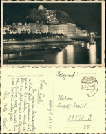 Ansichtskarte Salzburg Die Burg Mit Beleuchtung 1914 - Sonstige & Ohne Zuordnung