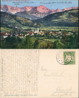 .Bayern Panorama-Ansicht Alpen Blick Panorama Wettersteingebirge 1910 - Garmisch-Partenkirchen