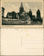 Postcard Stettin Szczecin Hakenterrasse - Statue 1932 - Pommern