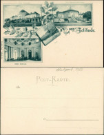 Ansichtskarte Stuttgart Schloss Solitude Bärenschlößchen Innen MB 1898 - Stuttgart