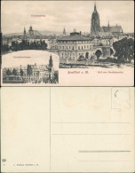 Ansichtskarte Frankfurt Am Main 2 Bild Deutschherrnhaus, Deutschherrnkai 1912 - Frankfurt A. Main