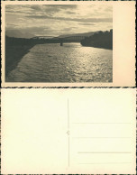 Ansichtskarte  Stimmungsbild Natur Fluss Brücke Abend-/Morgenstimmung 1940 - Zonder Classificatie