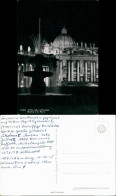 Postcard Vatikanstadt Rom Bei Nacht - Petersdom 1962 - Vatikanstadt