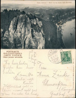 Ansichtskarte Rathen Blick Auf Die Stadt Bastei 1909 - Rathen