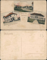 Reichenau Sachsen Bogatynia 3 Bild: Oberdorf, Klinik, Restaurant Gambrinus 1909 - Schlesien