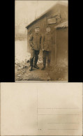 Soldaten Fermelde-Abteilung Vor Fernsprechzelle WK1 1916 Privatfoto - War 1914-18