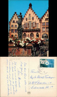 Ansichtskarte Frankfurt Am Main Römer Mit Blumen Geschmückten Brunnen 1975 - Frankfurt A. Main