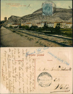 Alhama De Aragón La Serratilla Y El Tunel Eisenbahn Gleise 1914 - Autres & Non Classés