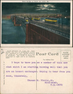 St. Louis Eads Bridge At Night Cable-Car, Brücke Bei Nacht 1920 - Otros & Sin Clasificación