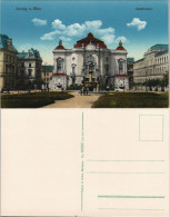 Postcard Aussig Ústí Nad Labem (Ustji, Ustjiss) Stadttheater 1913 - Tschechische Republik