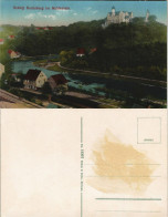 Ansichtskarte Rochsburg-Lunzenau Schloss Rochsburg Stadtpartie 1913 - Lunzenau