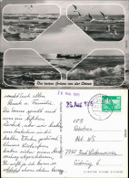 Mecklenburg Vorpommern-Schwerin Ostseegrüße - Möwen, Fischerboote, Wellen 1984 - Schwerin