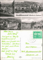 Ansichtskarte Sebnitz Überblick, Viadukt, Neubaugebiet, Marktplatz 1977 - Sebnitz