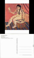 Ansichtskarte  Künstlerkarte: Gemälde V. J. Miro "Akt Mit Spiegel" 1940 - Peintures & Tableaux