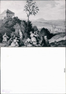 Ansichtskarte  Volkstrachten Um Ca. 1700 Jh. - Zeichnung 1966 - Non Classificati