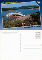 Ansichtskarte Attendorn Fahrgastschiff M.S. Bigge 1985 - Attendorn