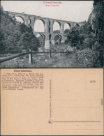 Ansichtskarte Jocketa-Pöhl Elstertalbrücke 1925 - Pöhl